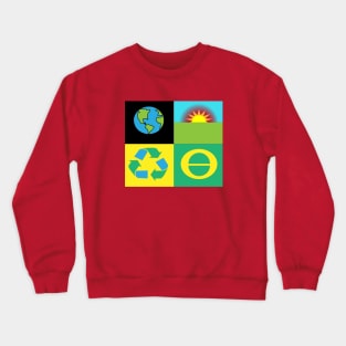 Earth Day Recycle and Represent Crewneck Sweatshirt